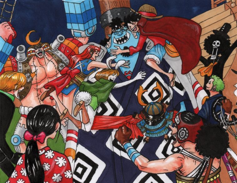 Detail Gambar Jinbei Anggota Baru Luffy Nomer 7