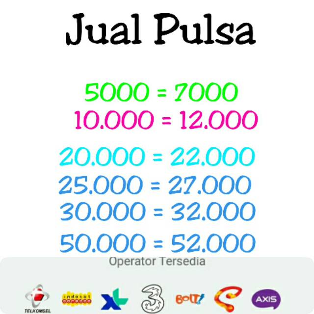 Detail Gambar Jual Pulsa All Operator Nomer 35