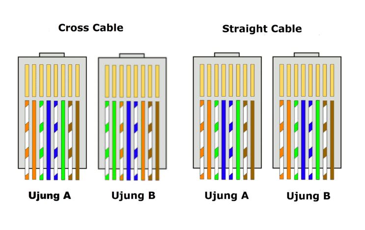 Gambar Kabel Cross Dan Straight - KibrisPDR