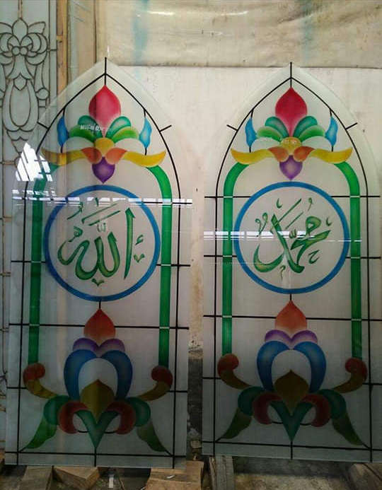 Detail Gambar Kaca Grafir Masjid Nomer 5