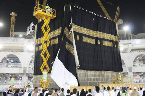 Detail Gambar Kain Di 4 Sisi Kabah Nomer 18