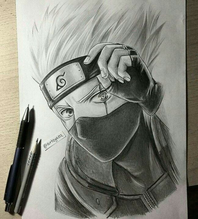 Detail Gambar Kakashi Pakai Pensil Nomer 44