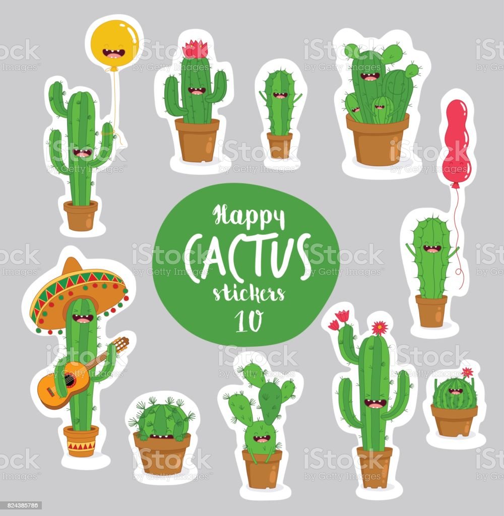 Detail Gambar Kaktus Sticker Nomer 34