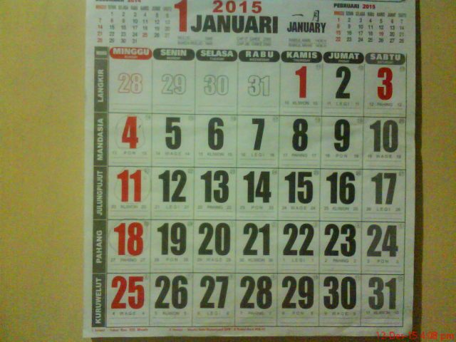 Detail Gambar Kalender 2015 Nomer 50