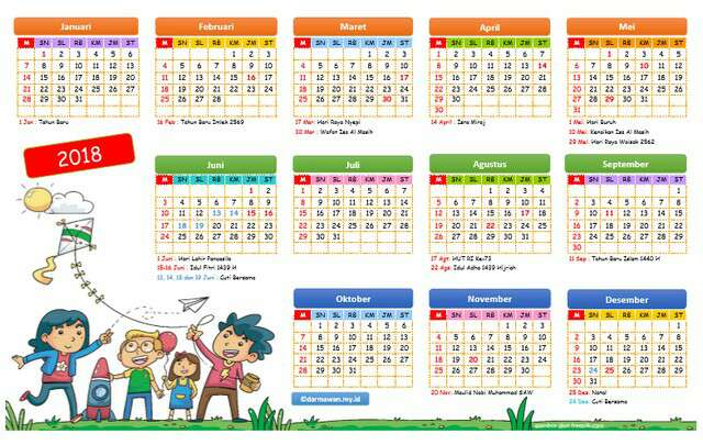 Detail Gambar Kalender 2018 Nomer 16