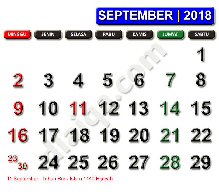 Detail Gambar Kalender 2018 Nomer 25