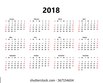 Detail Gambar Kalender 2018 Nomer 26