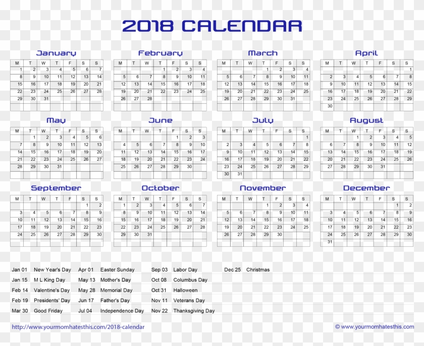 Detail Gambar Kalender 2018 Nomer 45