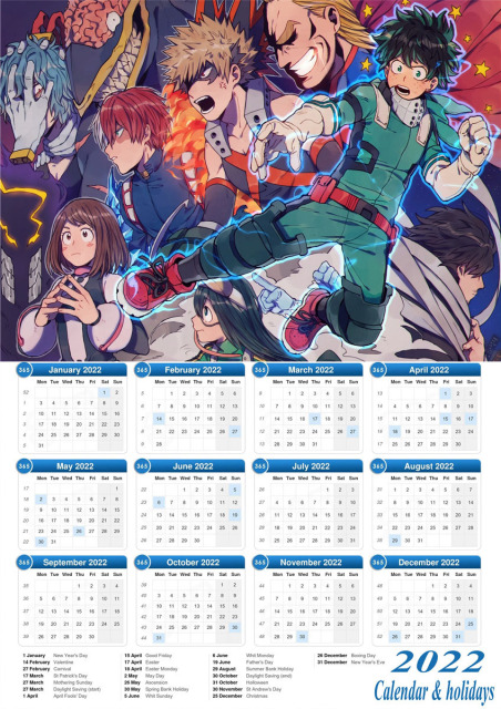 Detail Gambar Kalender 2018 Anime Nomer 46
