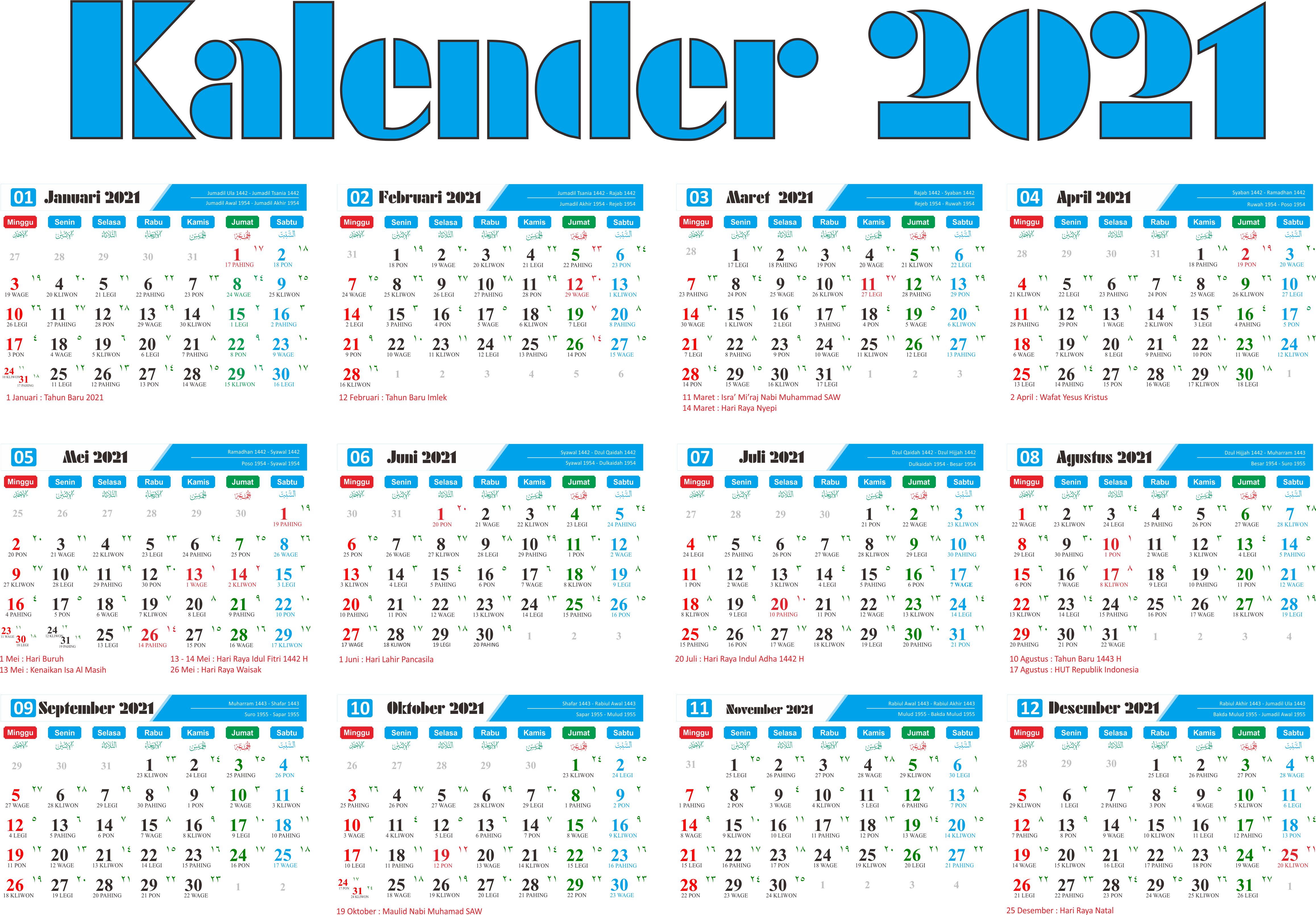 Detail Gambar Kalender 2021 Nomer 14