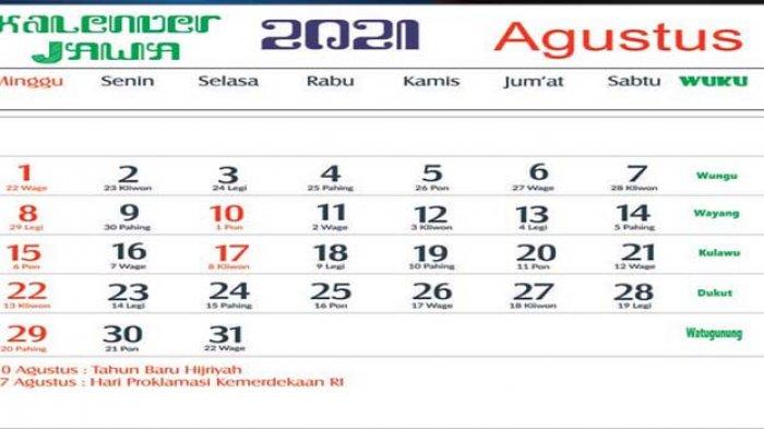 Detail Gambar Kalender Agustus 2021 Nomer 30