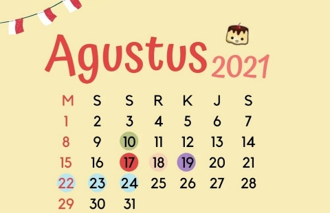 Detail Gambar Kalender Agustus 2021 Nomer 8