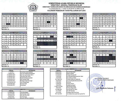 Detail Gambar Kalender Akademik Sekolah Selama 2 Semester Nomer 22