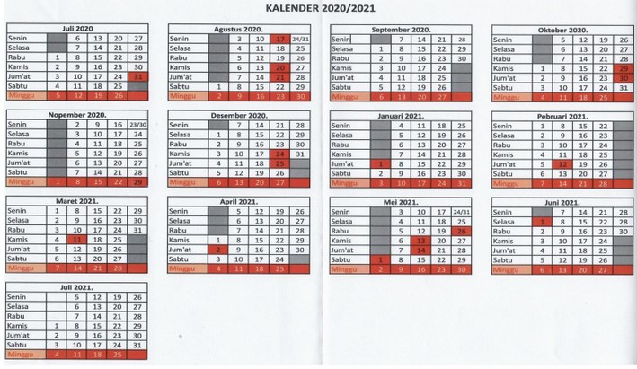 Detail Gambar Kalender Akademik Sekolah Selama 2 Semester Nomer 34