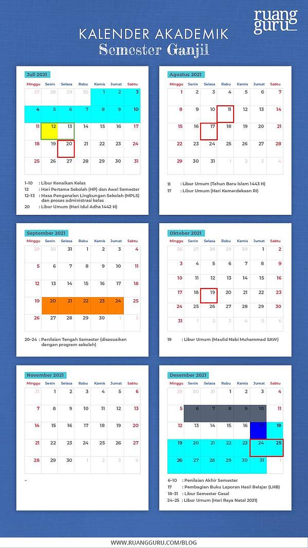 Detail Gambar Kalender Akademik Sekolah Selama 2 Semester Nomer 5