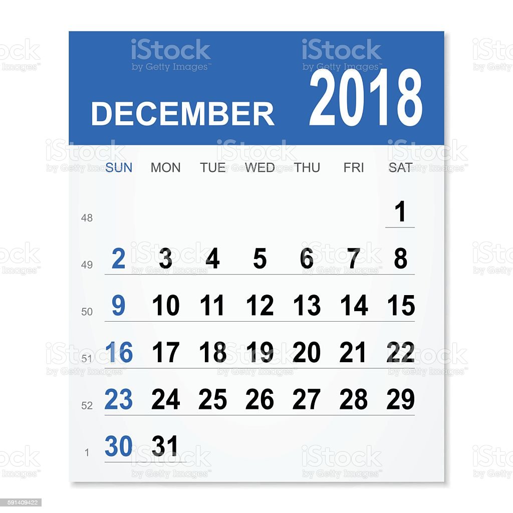 Detail Gambar Kalender Bulan Desember 2018 Nomer 3