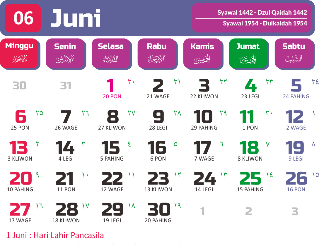 Detail Gambar Kalender Bulan Juni 2021 Nomer 12