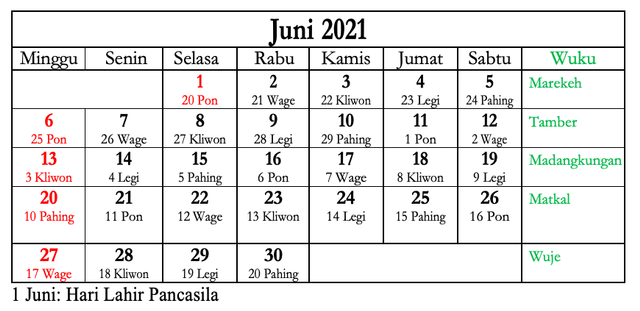 Detail Gambar Kalender Bulan Juni 2021 Nomer 49