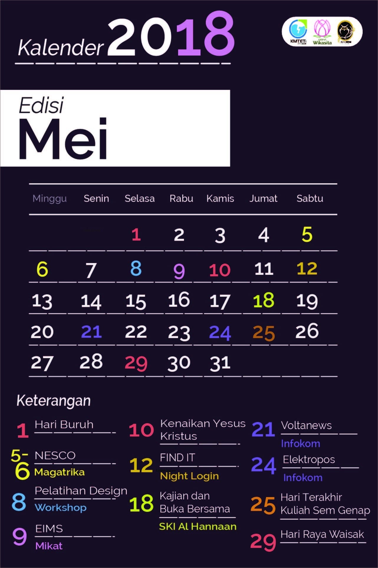 Detail Gambar Kalender Bulan Mei 2018 Nomer 48