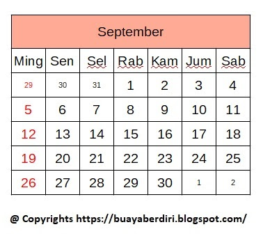 Detail Gambar Kalender Bulan September 2021 Nomer 48