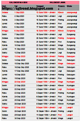 Detail Gambar Kalender Jawa 2020 Nomer 36