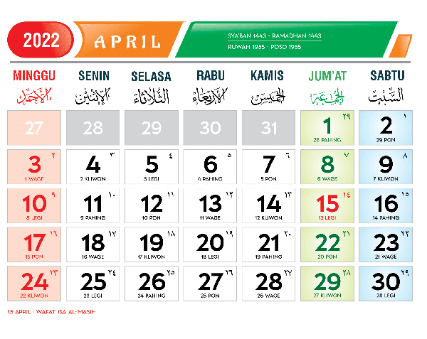 Detail Gambar Kalender Jawa 2020 Nomer 41