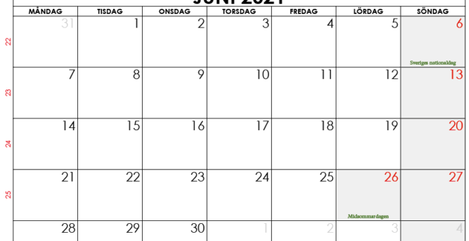 Detail Gambar Kalender Juni 2021 Nomer 24