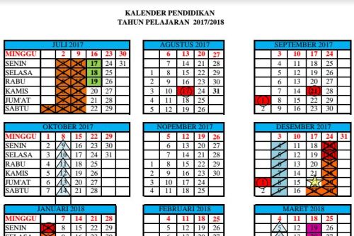 Detail Gambar Kalender Pendidikan Tahun 2018 Nomer 11