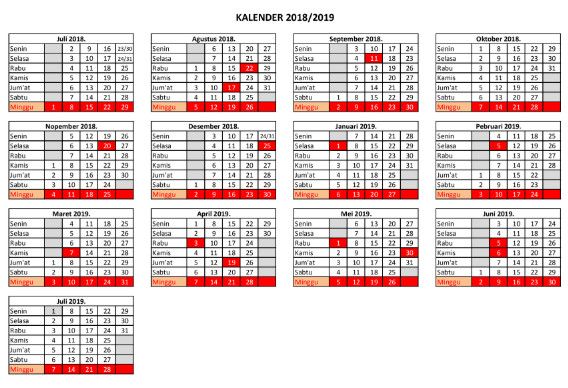 Detail Gambar Kalender Pendidikan Tahun 2018 Nomer 12