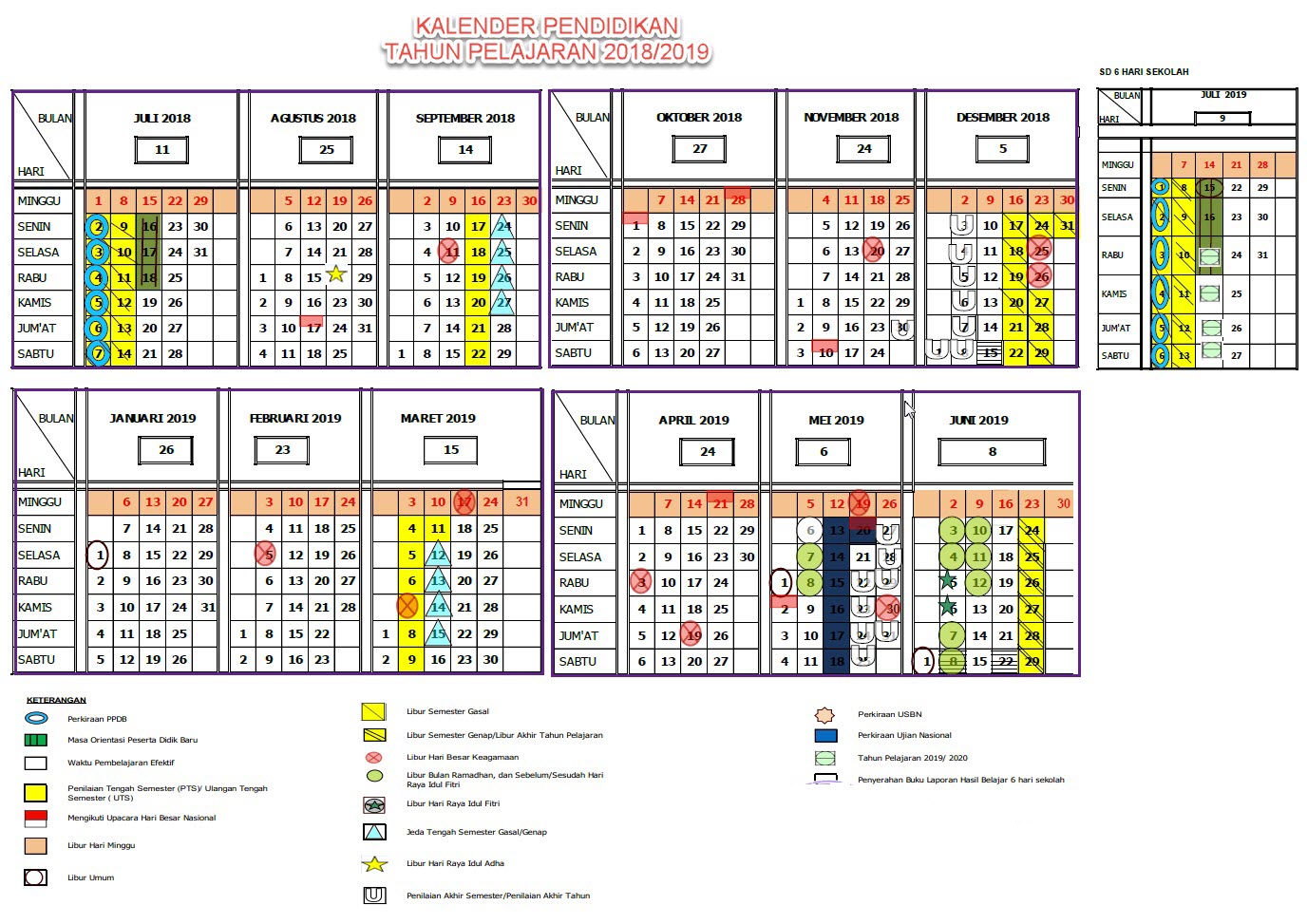 Detail Gambar Kalender Pendidikan Tahun 2018 Nomer 19