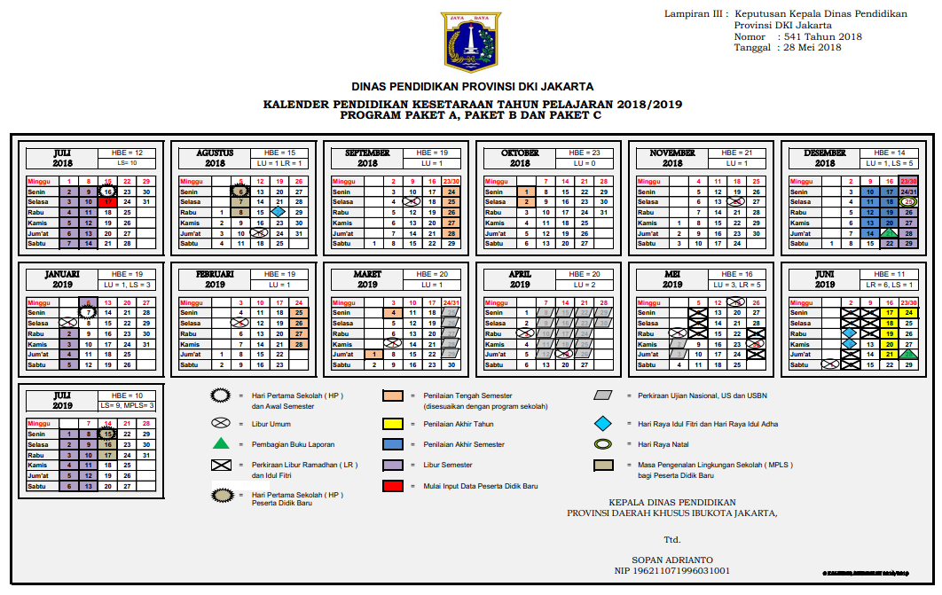 Detail Gambar Kalender Pendidikan Tahun 2018 Nomer 22