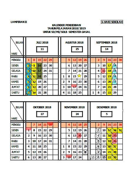 Detail Gambar Kalender Pendidikan Tahun 2018 Nomer 33