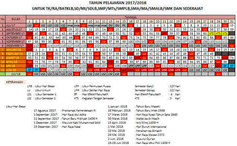 Detail Gambar Kalender Pendidikan Tahun 2018 Nomer 36