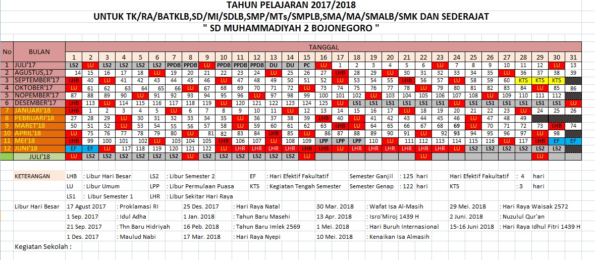 Detail Gambar Kalender Pendidikan Tahun 2018 Nomer 37