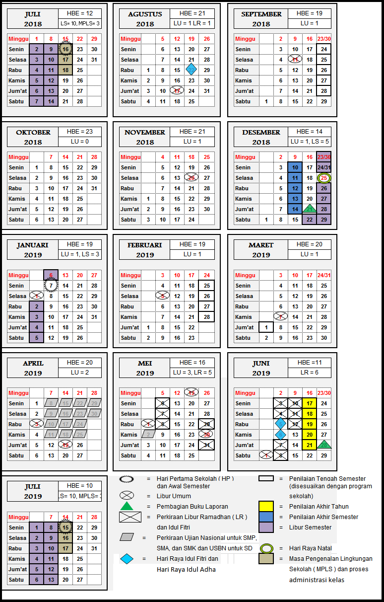 Detail Gambar Kalender Pendidikan Tahun 2018 Nomer 38