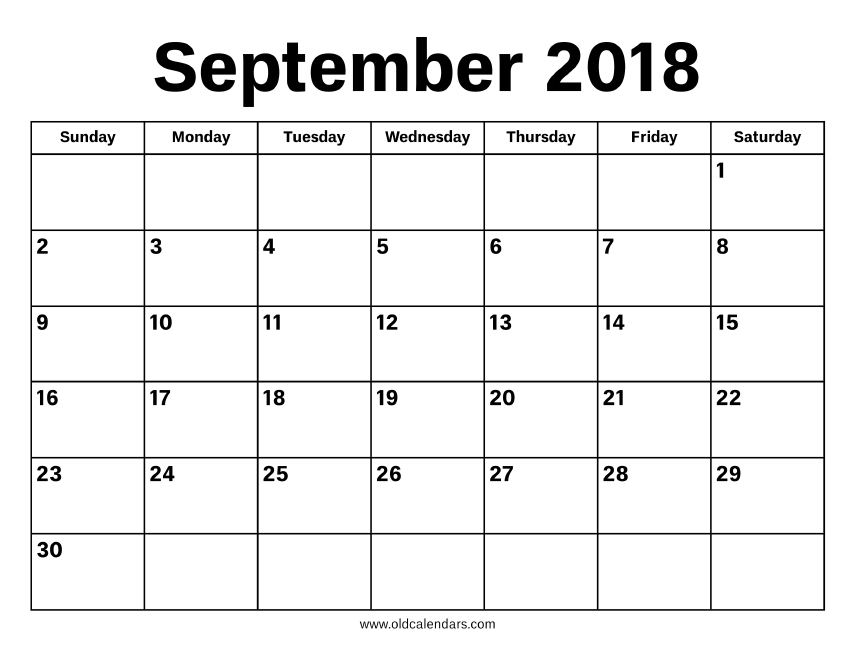 Detail Gambar Kalender September 2018 Nomer 2