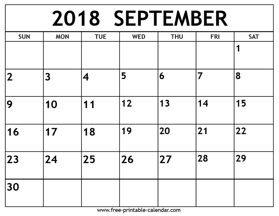 Detail Gambar Kalender September 2018 Nomer 12