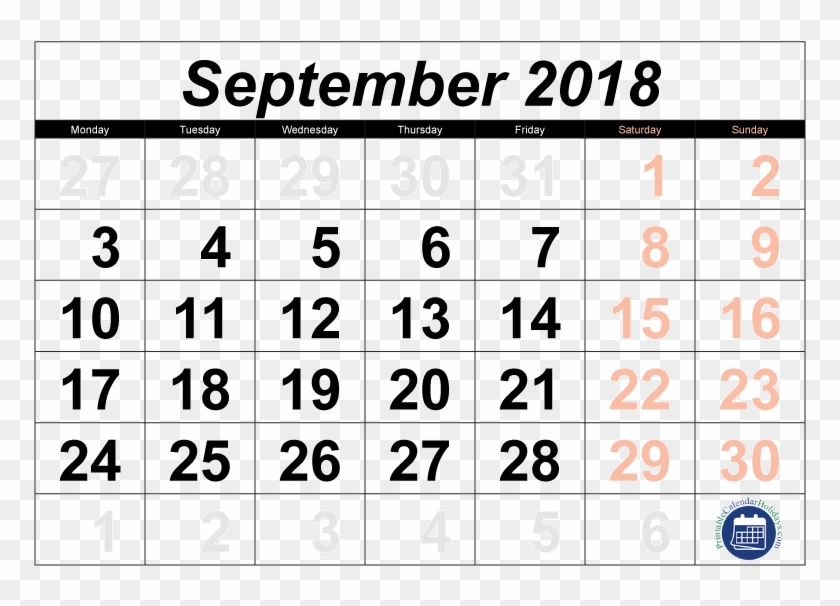 Detail Gambar Kalender September 2018 Nomer 24
