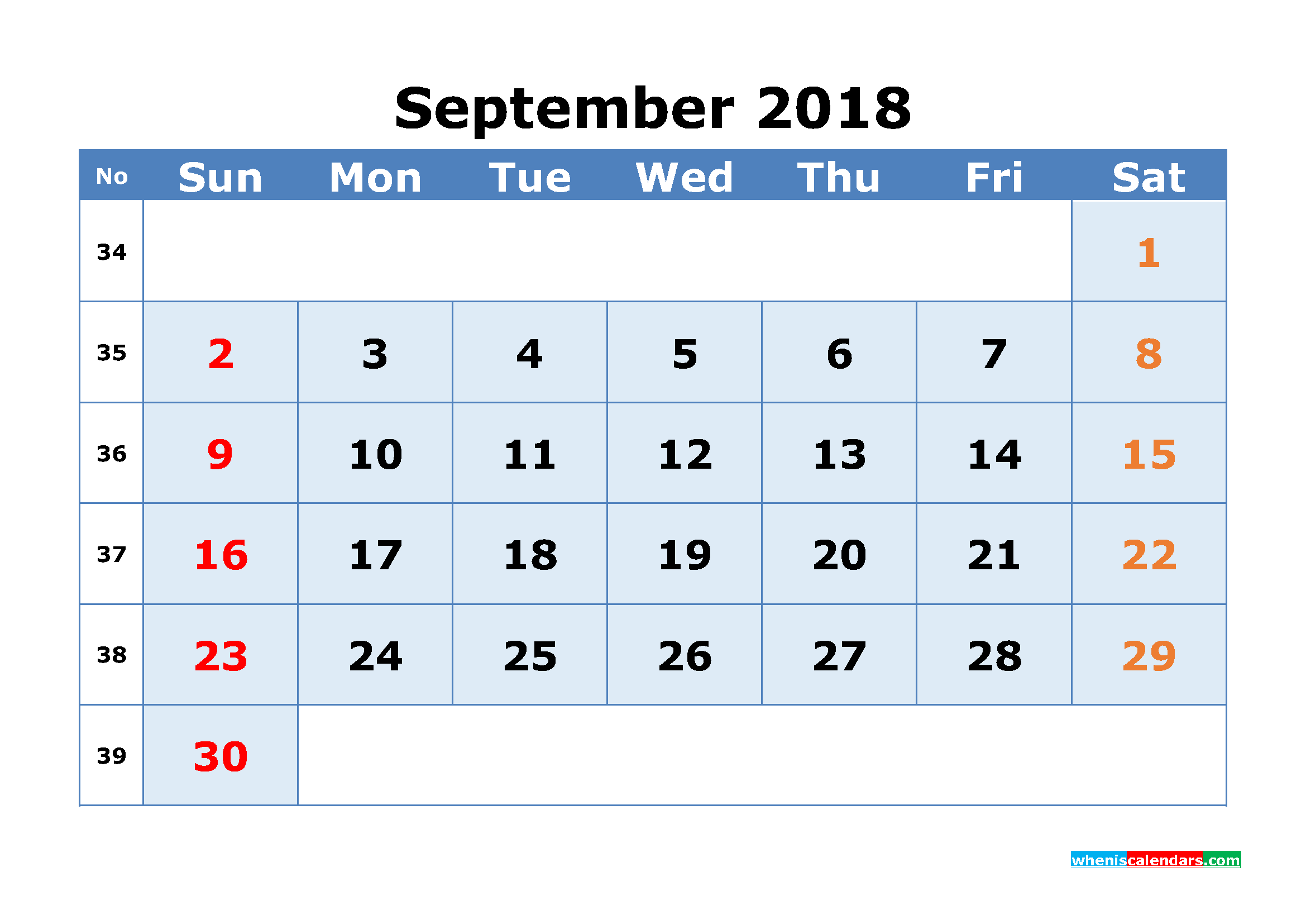 Detail Gambar Kalender September 2018 Nomer 30