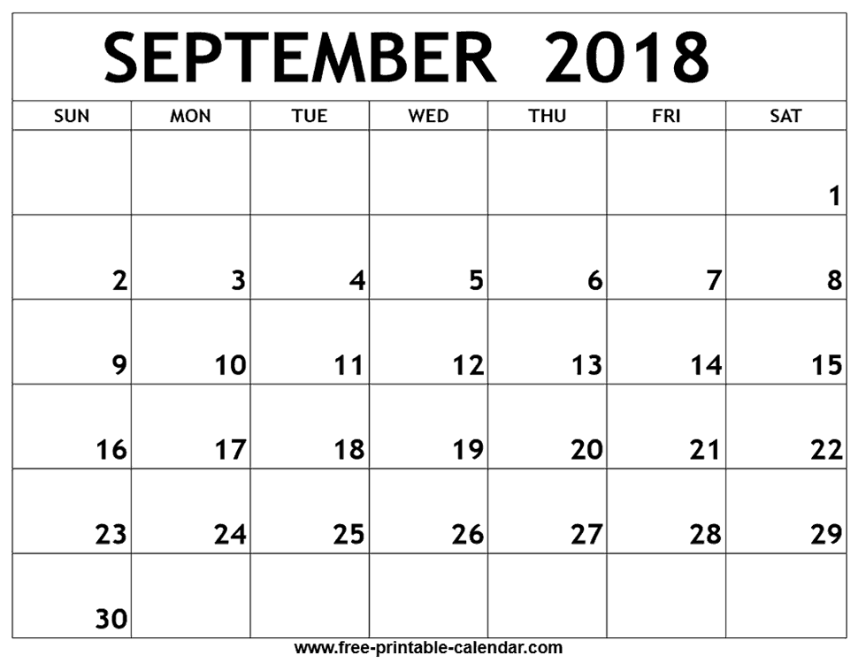 Detail Gambar Kalender September 2018 Nomer 5