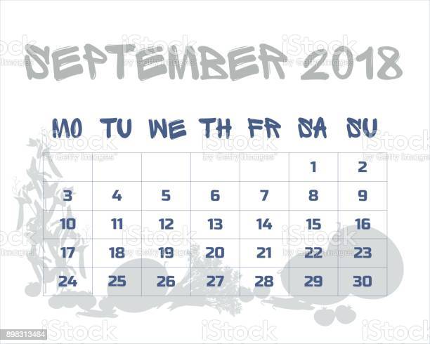 Detail Gambar Kalender September 2018 Nomer 52