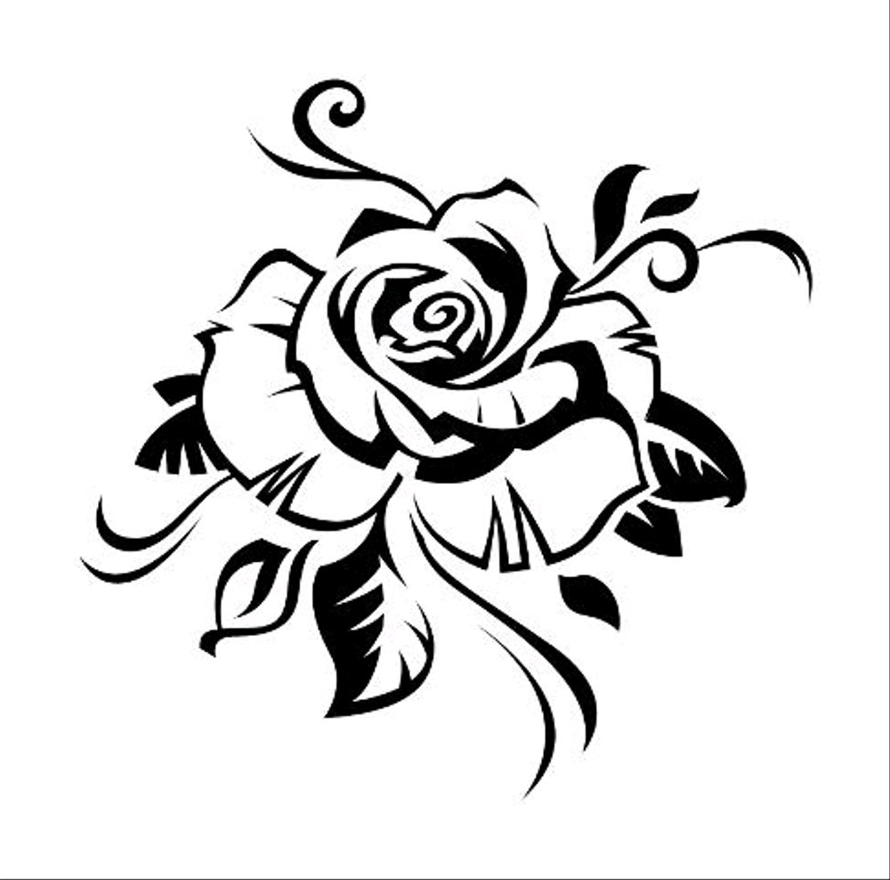 Detail Gambar Kaligrafi Bentuk Bunga Mawar Nomer 8