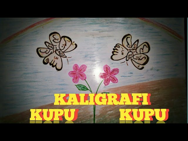 Detail Gambar Kaligrafi Gambar Kupu Kupu Nomer 32