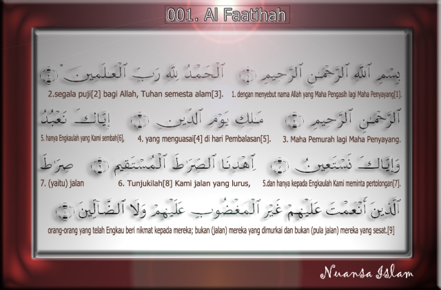 Detail Gambar Kaligrafi Surat Al Fatihah Nomer 52