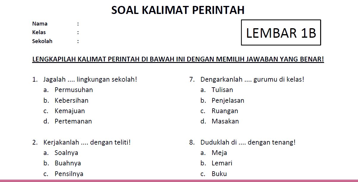 Detail Gambar Kalimat Perintah Nomer 48