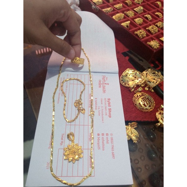 Detail Gambar Kalung Emas 1 Suku Nomer 58