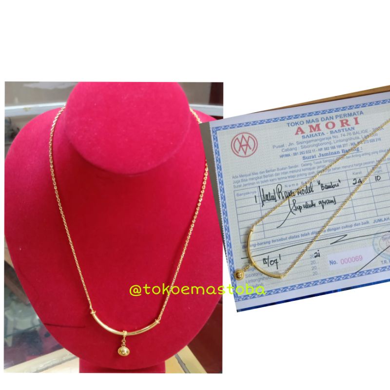 Detail Gambar Kalung Emas 10 Gram 24 Karat Nomer 35