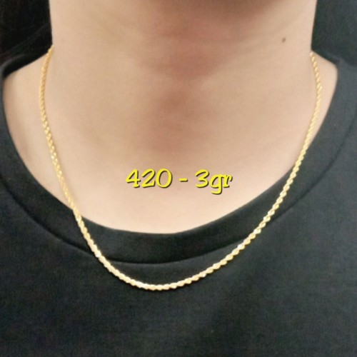 Detail Gambar Kalung Emas 3 Gram Nomer 37