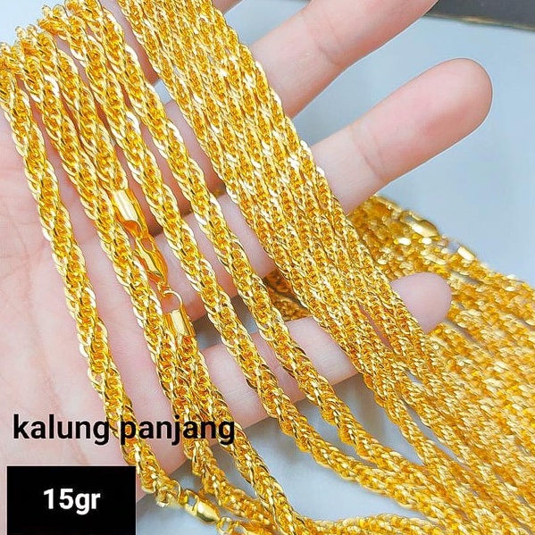 Detail Gambar Kalung Emas Model Rantai Nomer 23