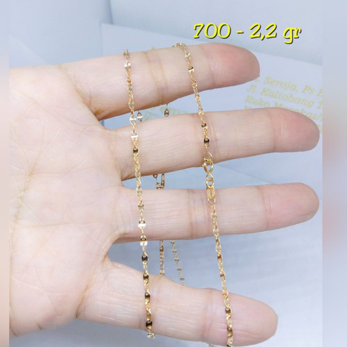 Detail Gambar Kalung Emas Model Rantai Nomer 35